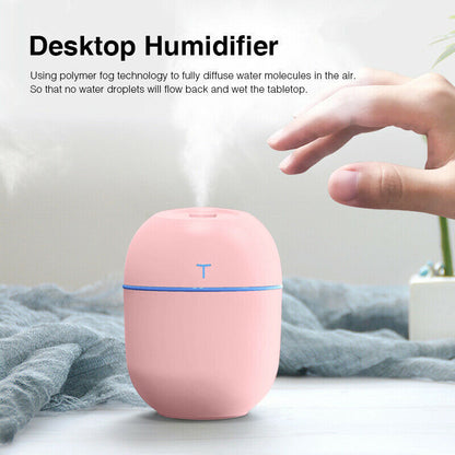 Mini USB Ultrasonic Humidifier & Essential Oil Diffuser for Home & Car