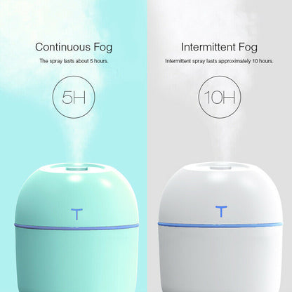 Mini USB Ultrasonic Humidifier & Essential Oil Diffuser for Home & Car