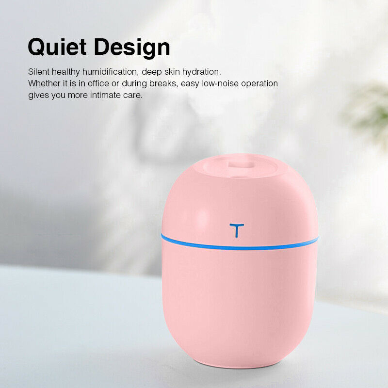 Mini USB Ultrasonic Humidifier & Essential Oil Diffuser for Home & Car