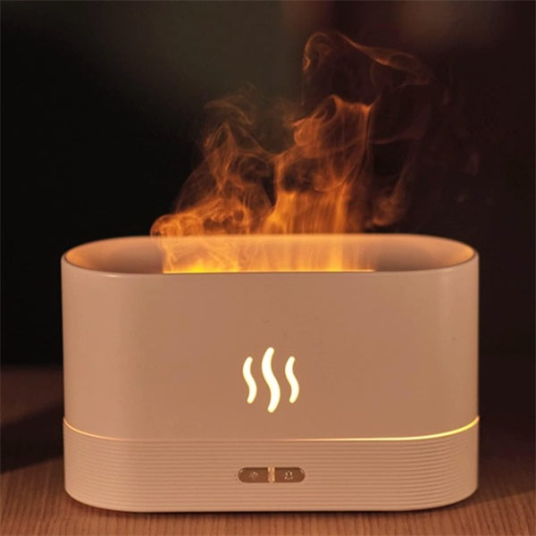 Flame Air Diffuser Humidifier, Upgraded Ultrasonic Essential Oil Aromatherapy