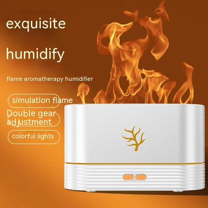 Flame USB Humidifier & Aroma Diffuser with LED Night Lamp