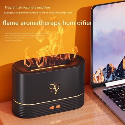 Flame USB Humidifier & Aroma Diffuser with LED Night Lamp